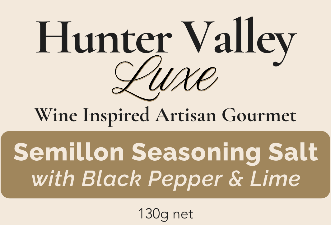 Semillon Seasoning Salt with Black Pepper & Lime 130g