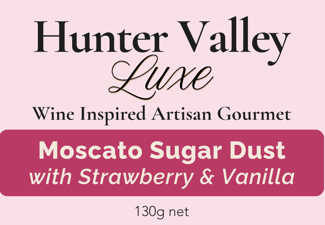 Moscato Sugar Dust with Strawberry & Vanilla 130g